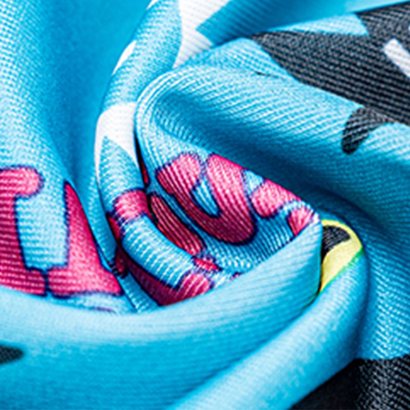 92% Poly 8% Spandex Single Jersey AOP with rich color